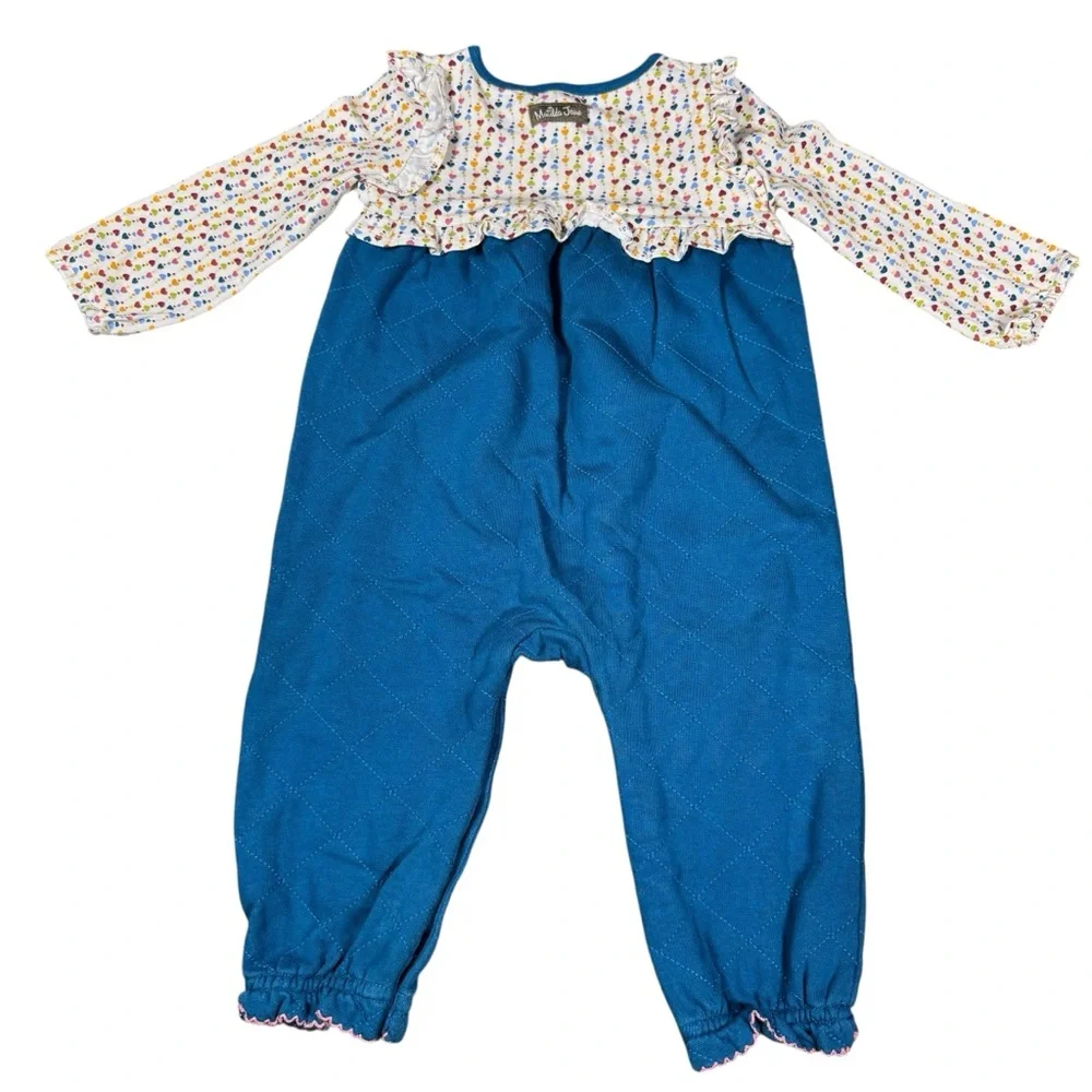 Matilda Jane Baby Girl’s Size 18-24 Months Heartstrings‎ Quilted Romper